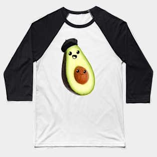 avocado faces (french) Baseball T-Shirt